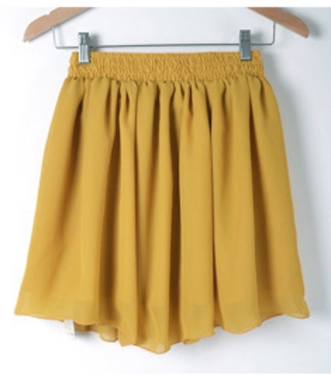 Gonna in chiffon Wanilla