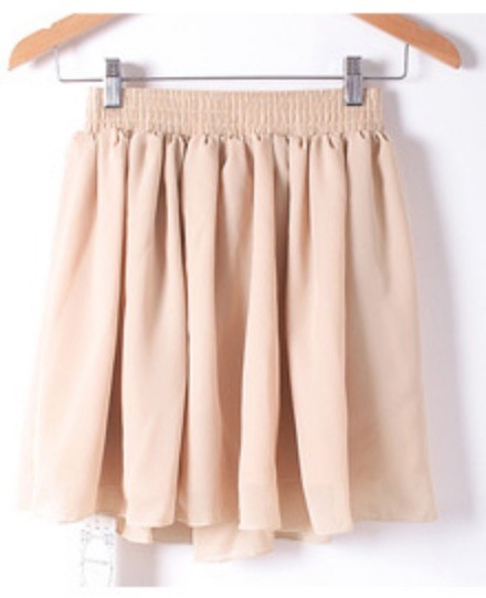 Gonna in chiffon Wanilla