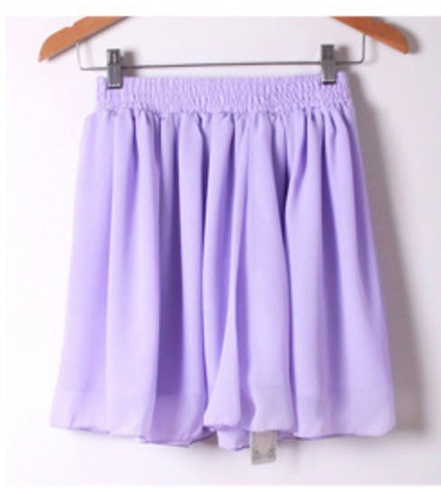 Gonna in chiffon Wanilla