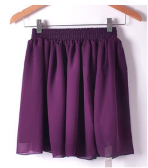 Gonna in chiffon Wanilla