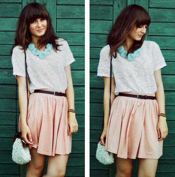 Gonna in chiffon Wanilla