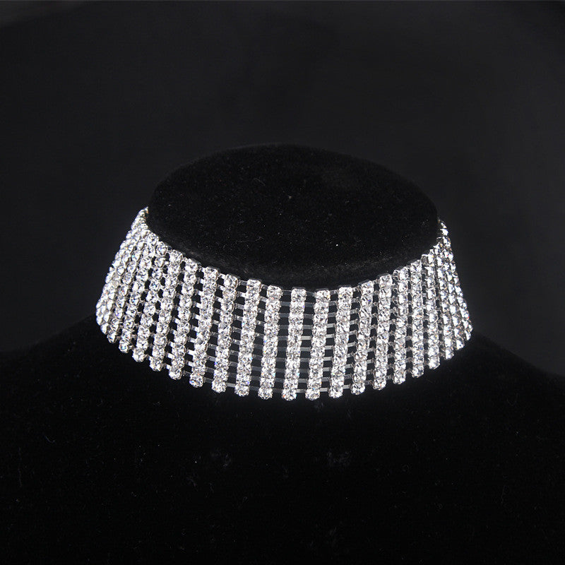 Collier strass extra