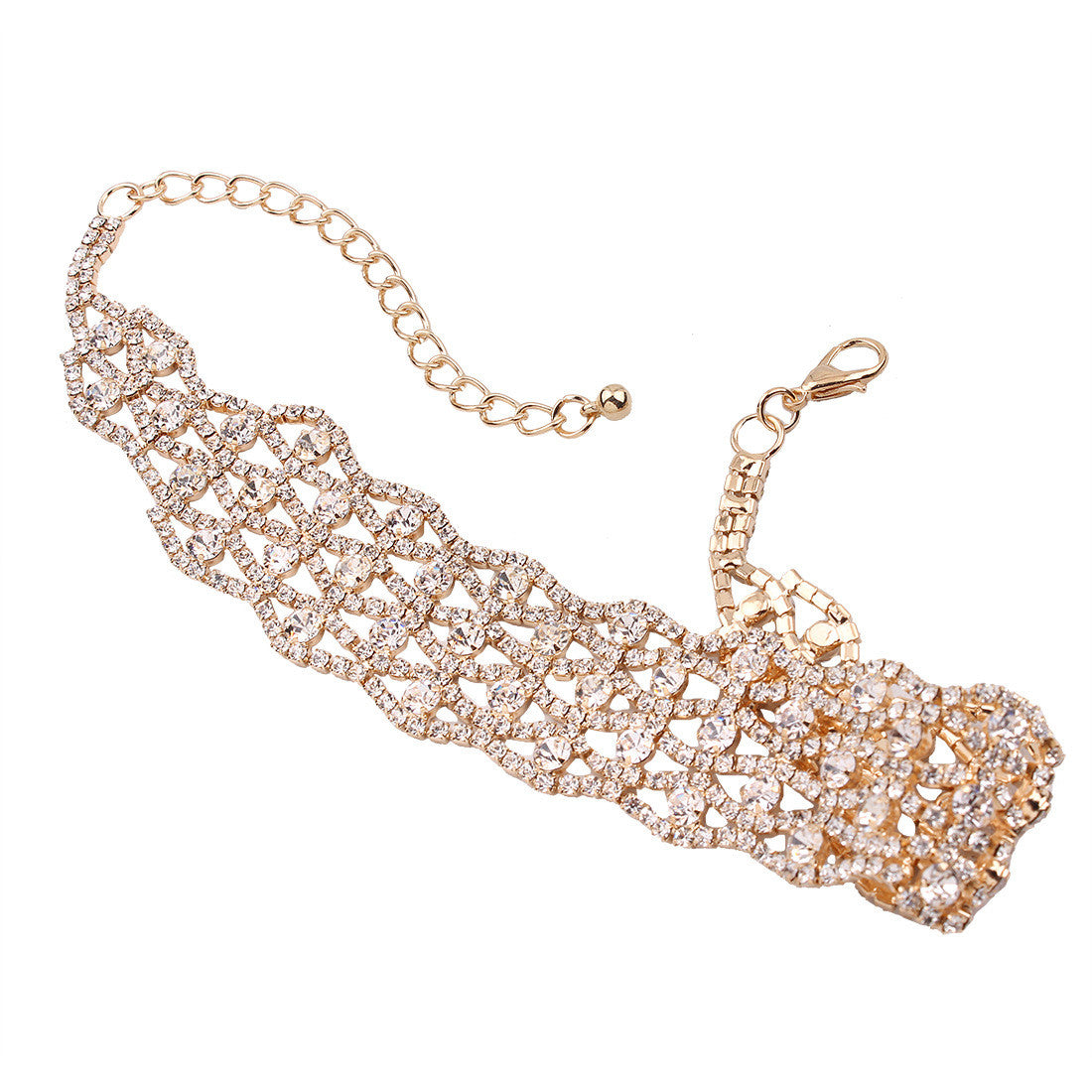 Collier strass Megaly