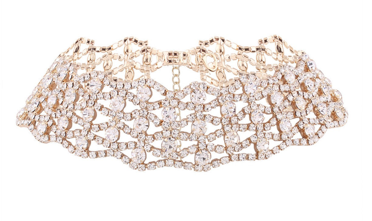 Collier strass Megaly