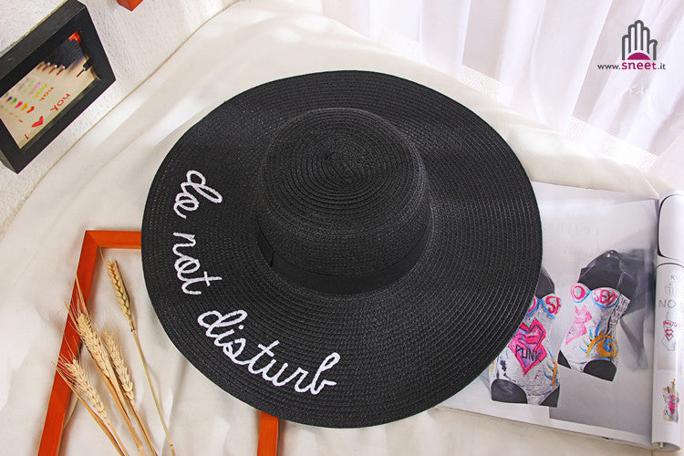 Maxi cappello spiaggia Do Not Disturb