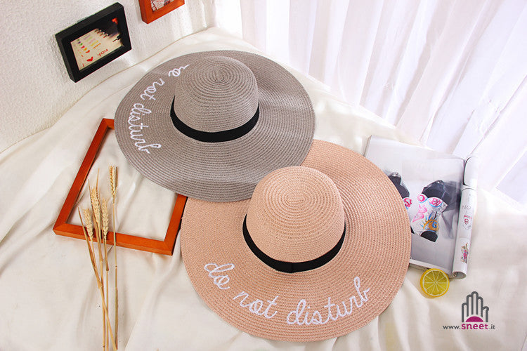 Maxi cappello spiaggia Do Not Disturb
