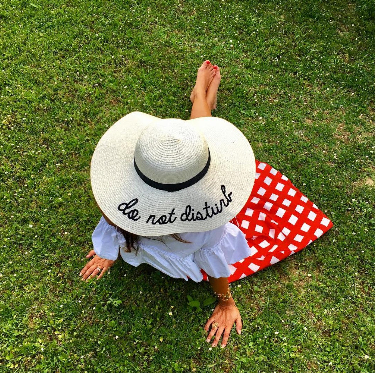 Maxi cappello spiaggia Do Not Disturb