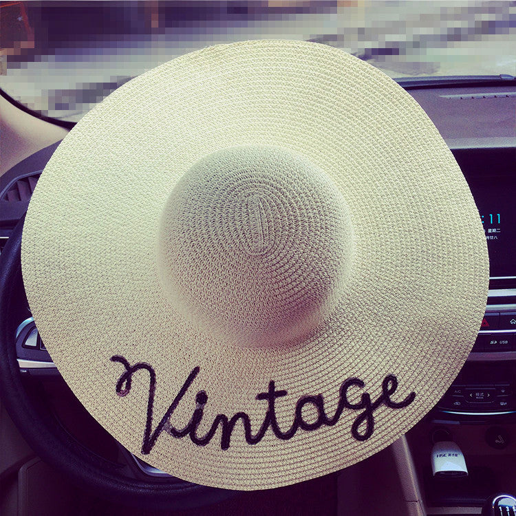 Maxi capello spiaggia Vintage