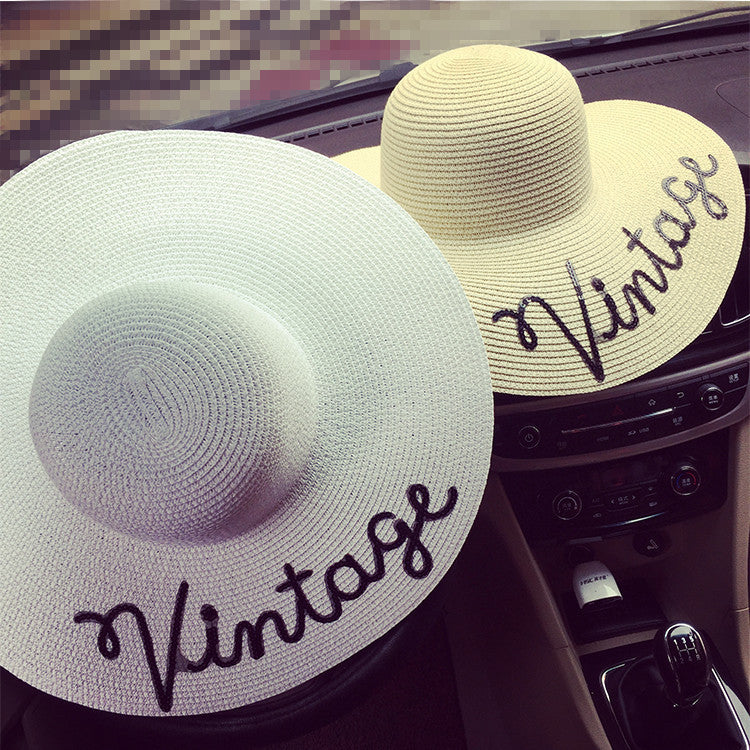 Maxi capello spiaggia Vintage