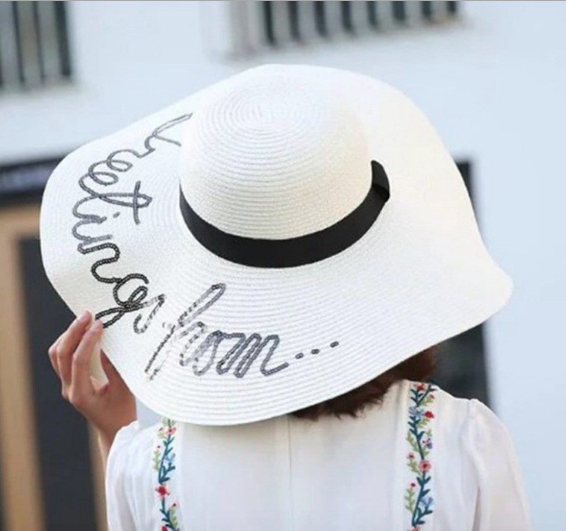 Maxi cappello spiaggia Greetings from...