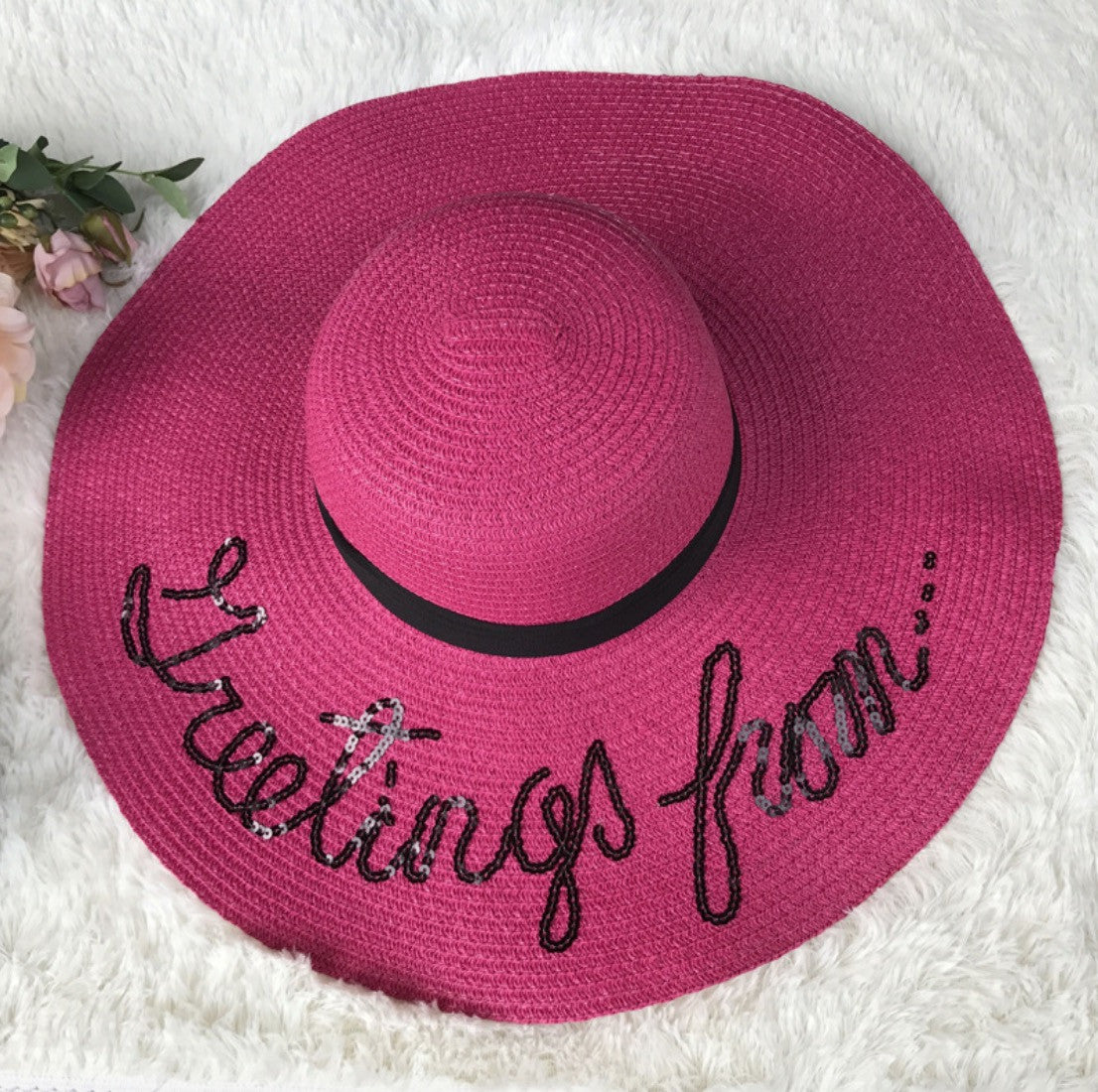 Maxi cappello spiaggia Greetings from...