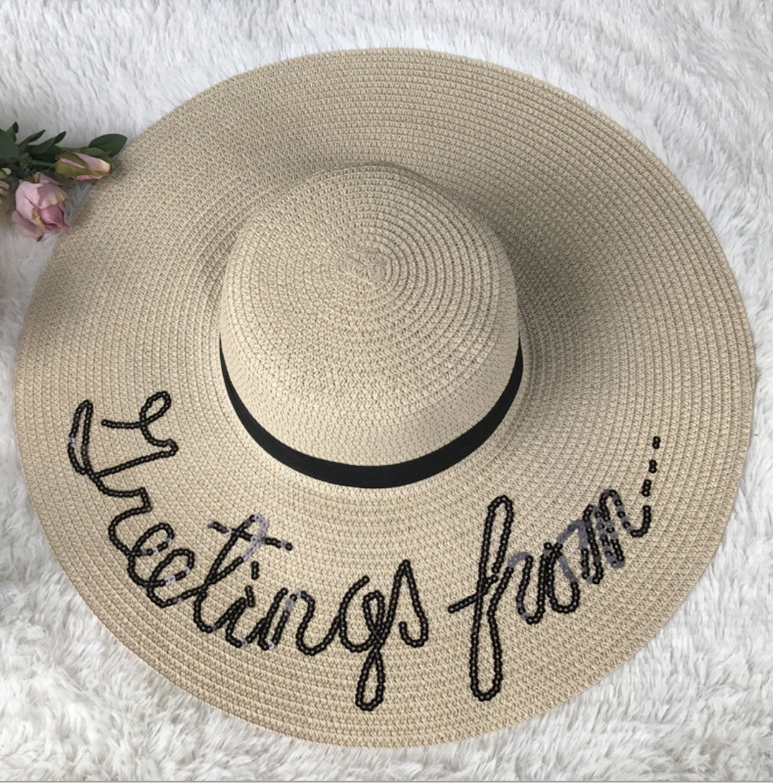 Maxi cappello spiaggia Greetings from...