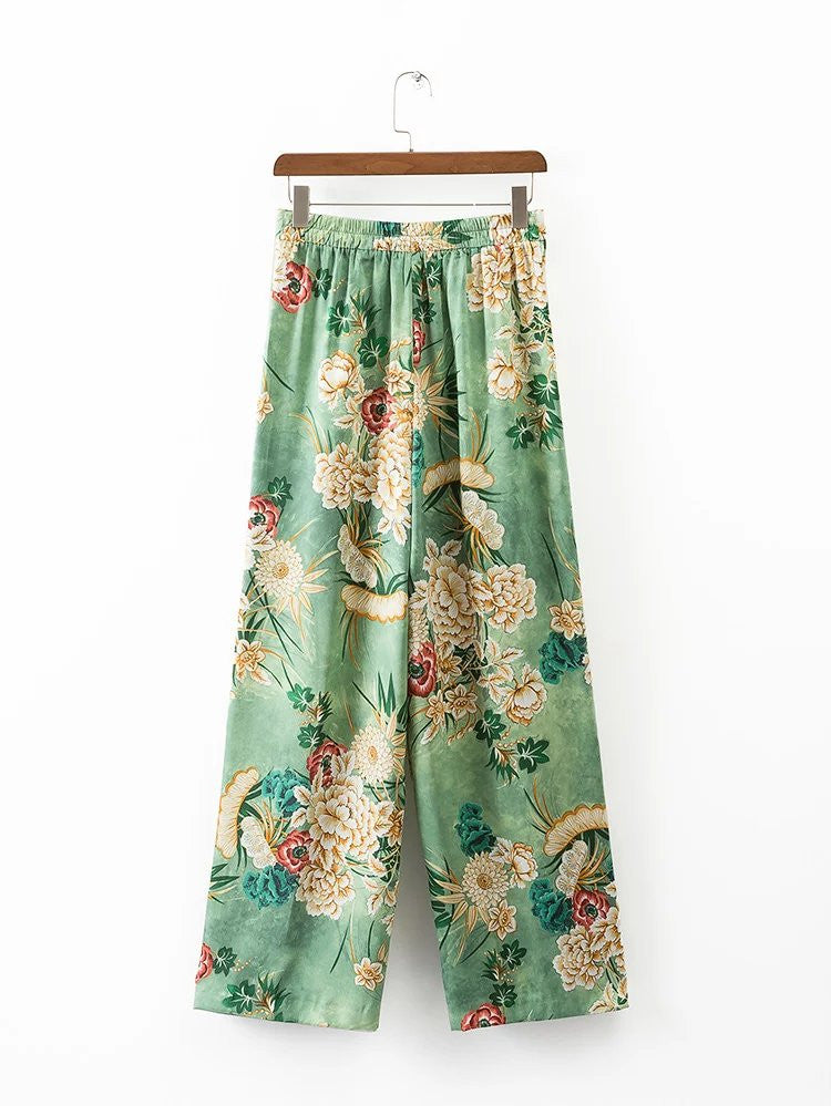 Pantalone flowergreen