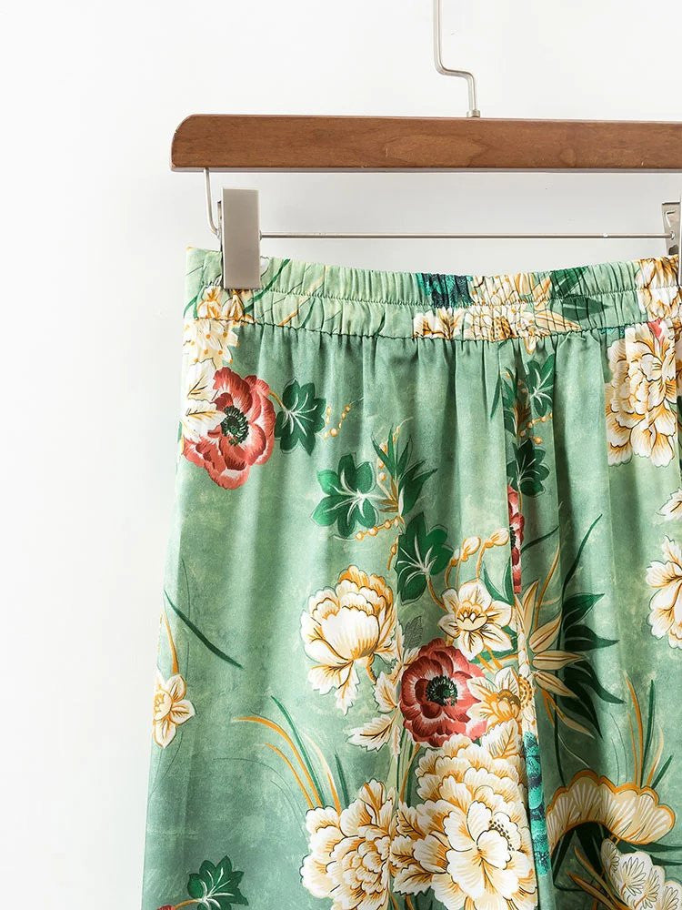 Pantalone flowergreen