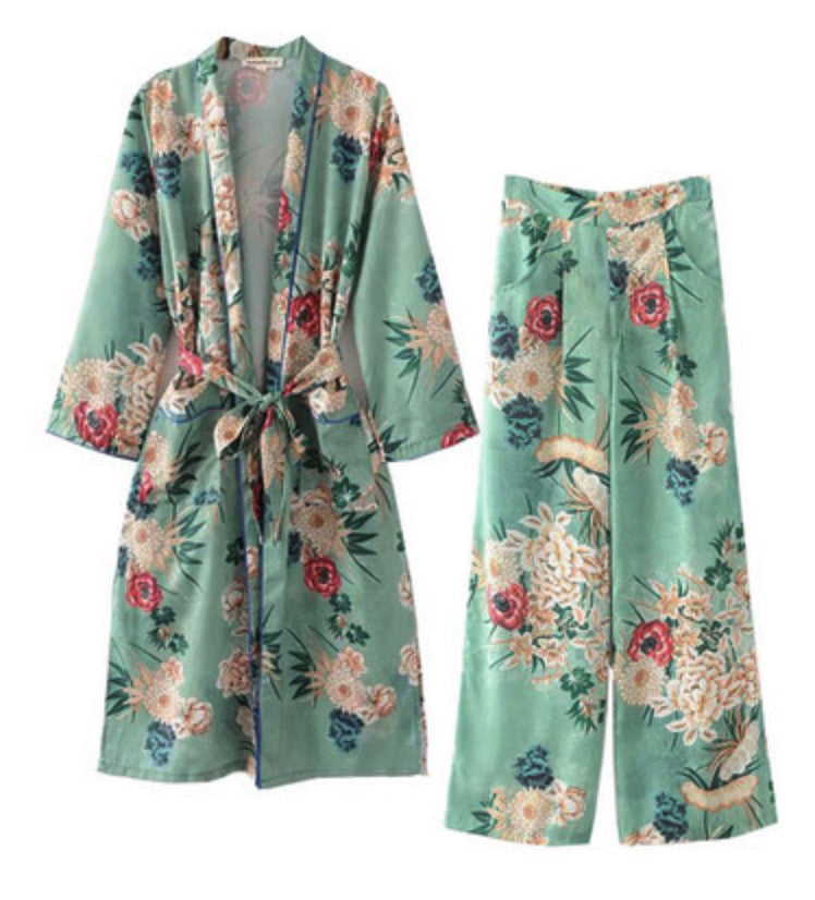 Pantalone flowergreen