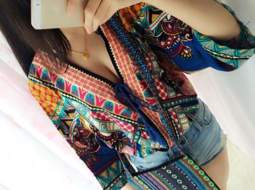 Camisa hippie