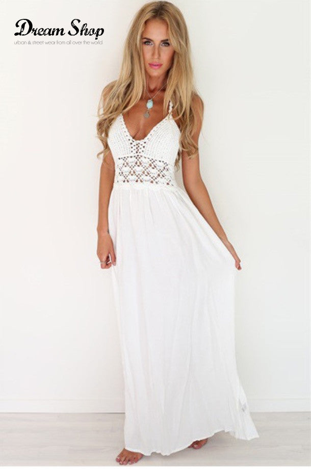 Long crocket maxidress