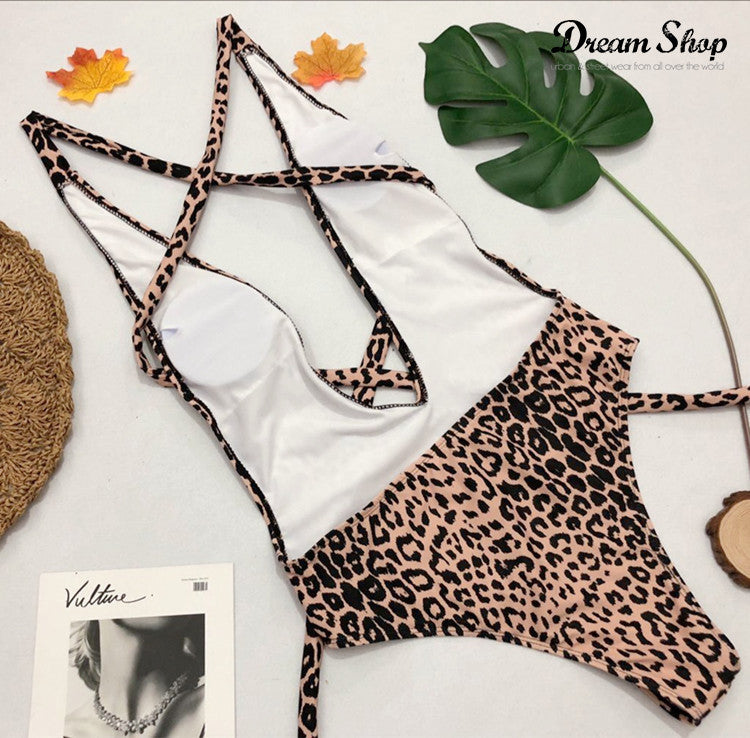 Monokini leopard flo