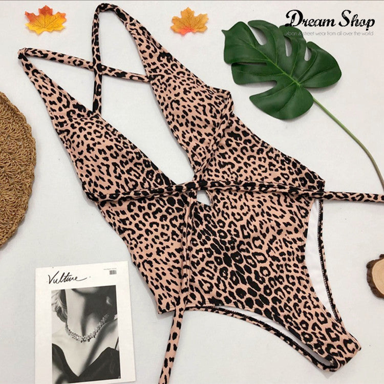 Monokini leopard flo