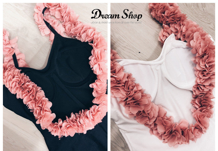 Costume intero pink spring coppe