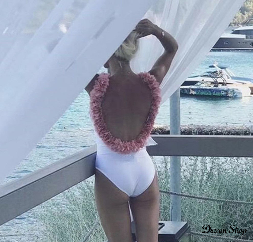 Costume intero pink spring coppe