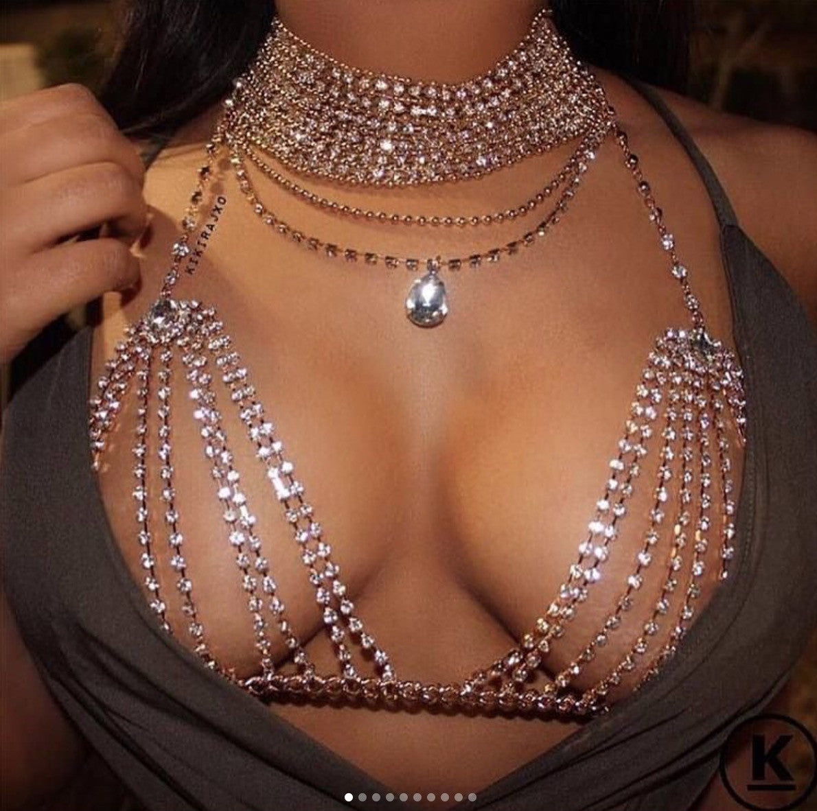 Reggiseno strass Xulia