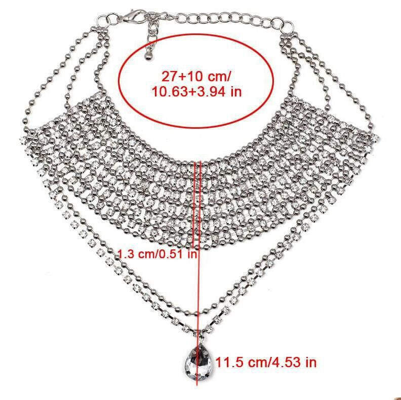 Collana strass Xulia