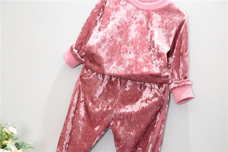 Tuta velluto righe bimbo