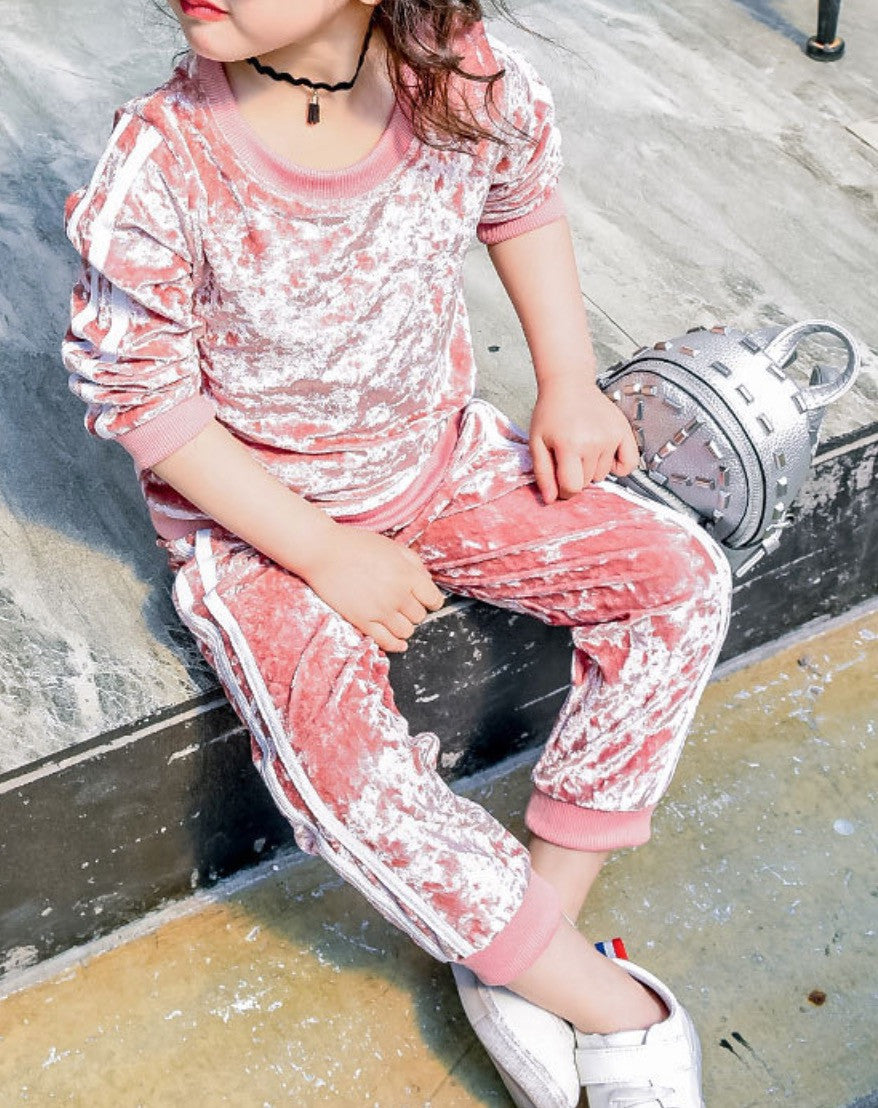 Tuta velluto righe bimbo