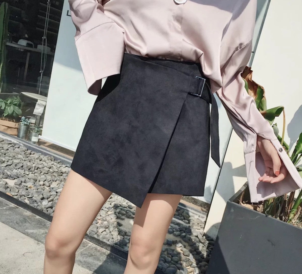 Panta-gonna scamosciata Kalia