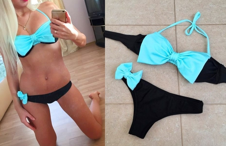 Bikini fascia fiocchetto