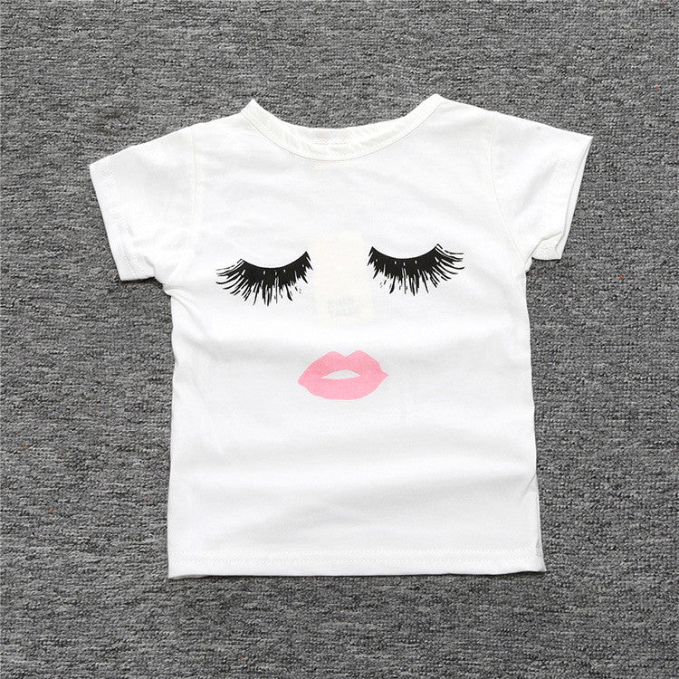 T-shirt baby eyelash