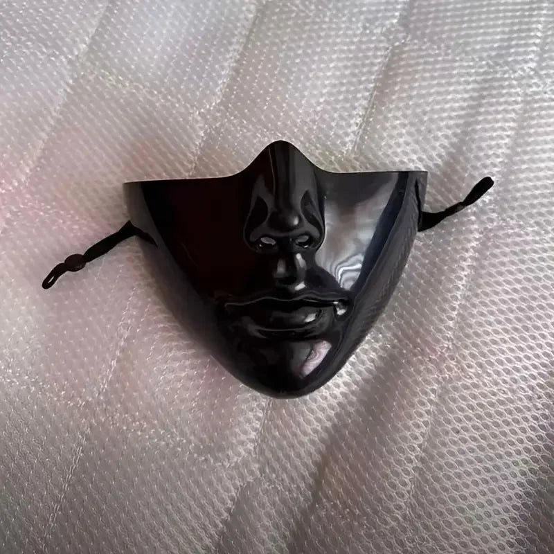 Mezza maschera viso estetica punk 
Cosplay traspirante Halloween
