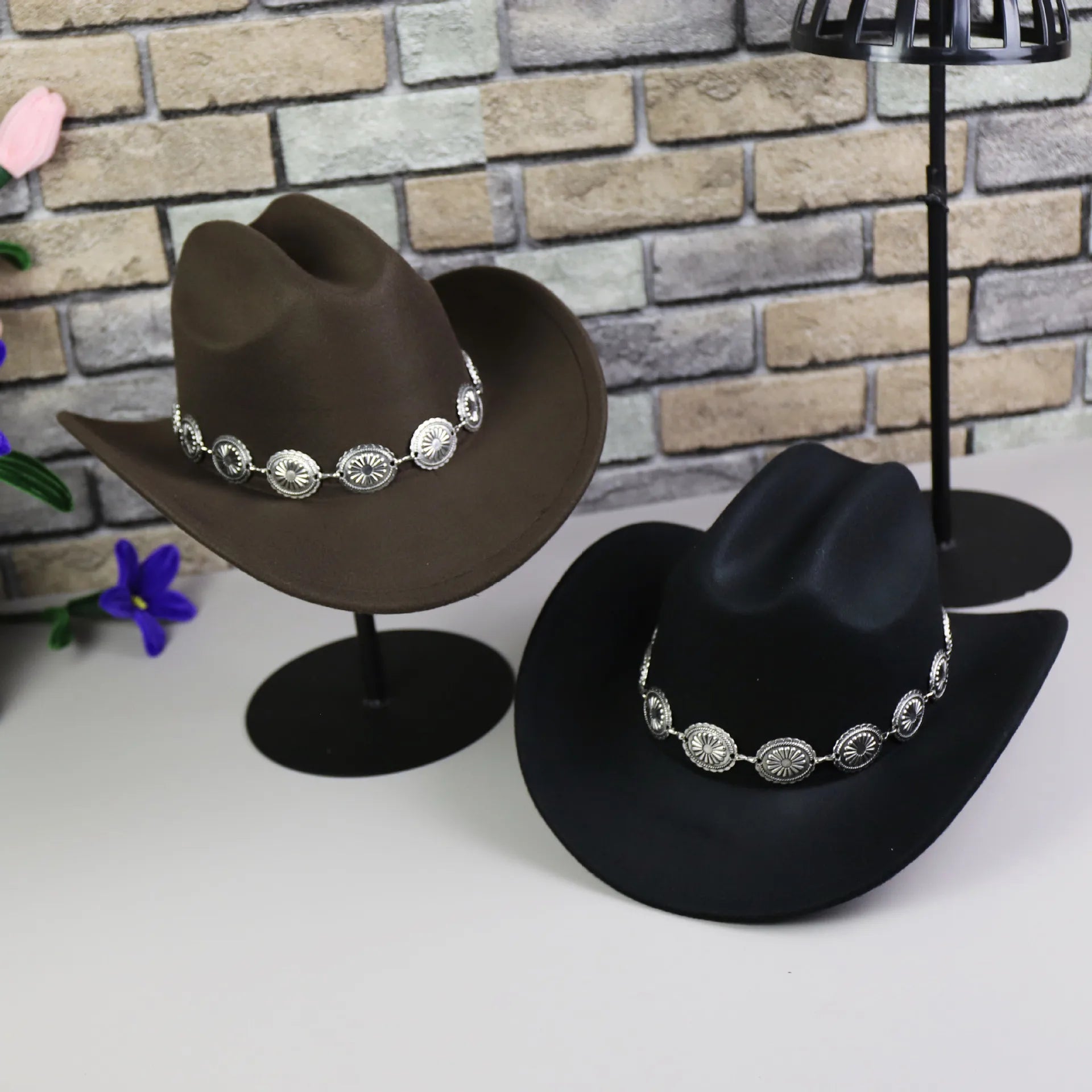 Cappello western donna luxury con outfit denim - Dream Shop
