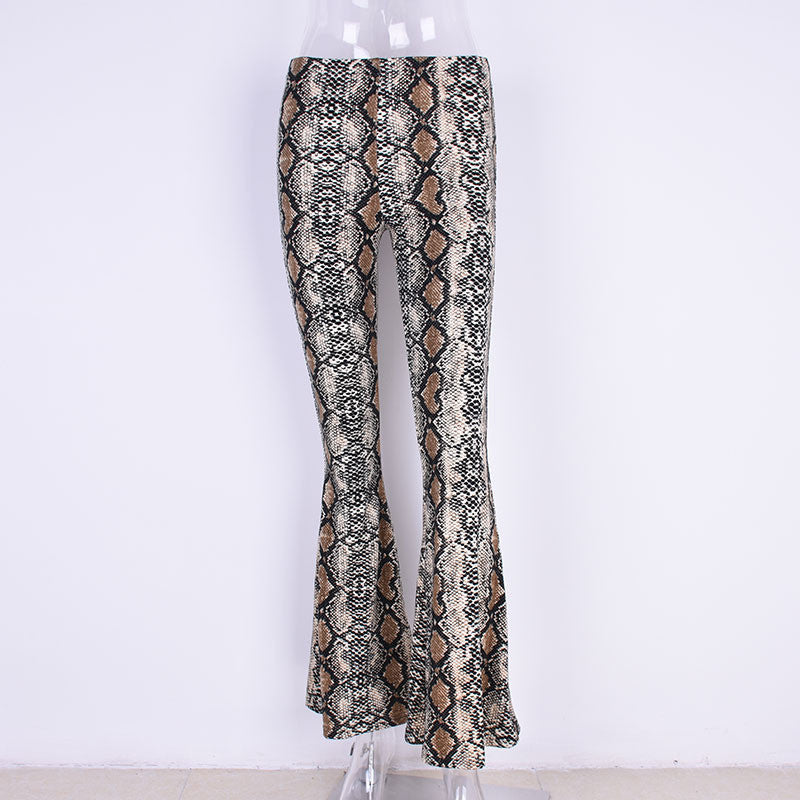 Pantalone a zampa pyton