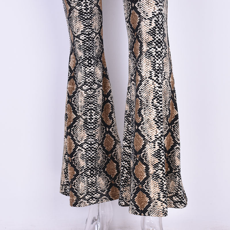 Pantalone a zampa pyton