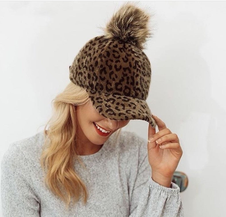 Cappellino visiera leopard