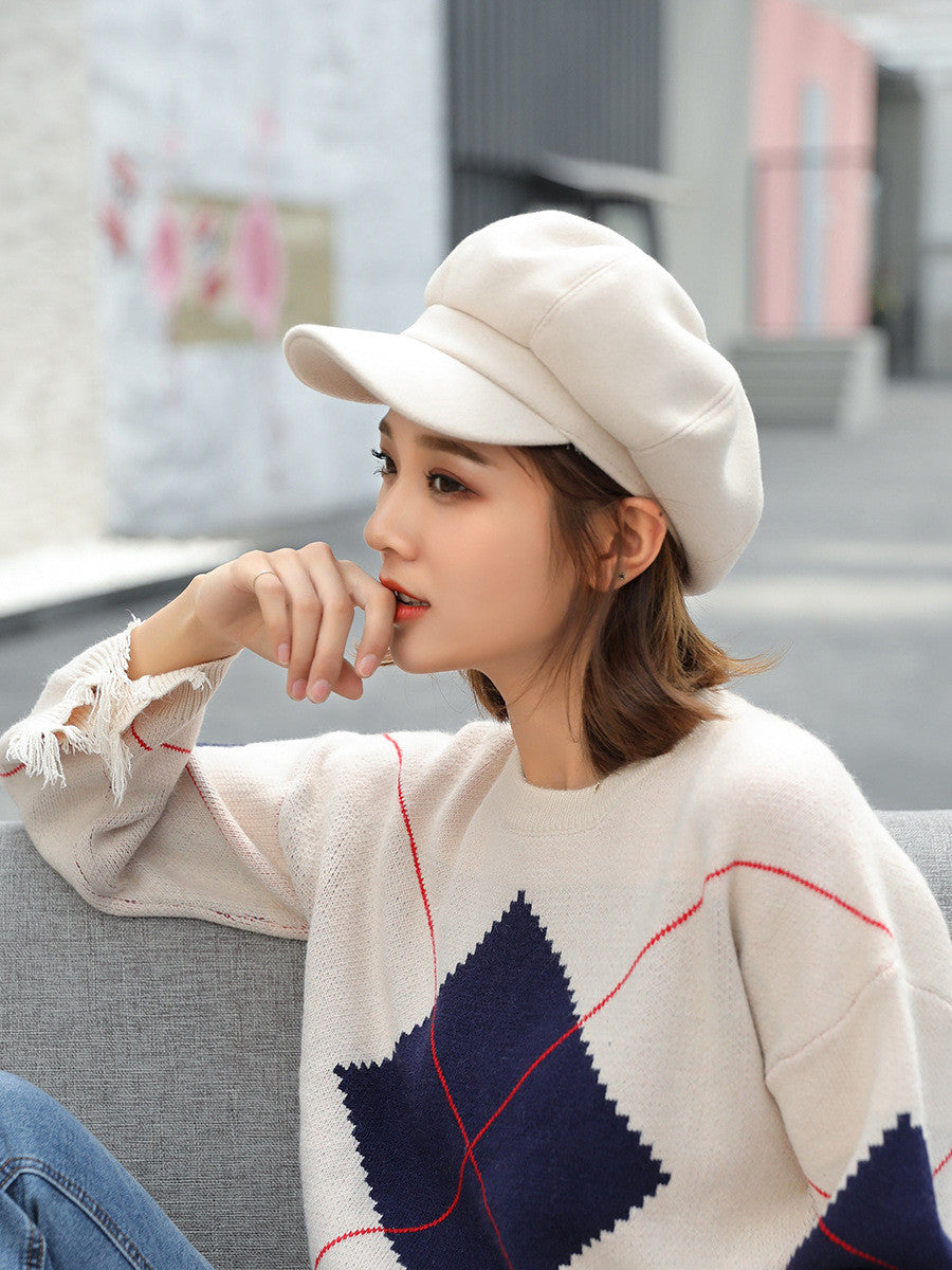 Cappello basco visiera