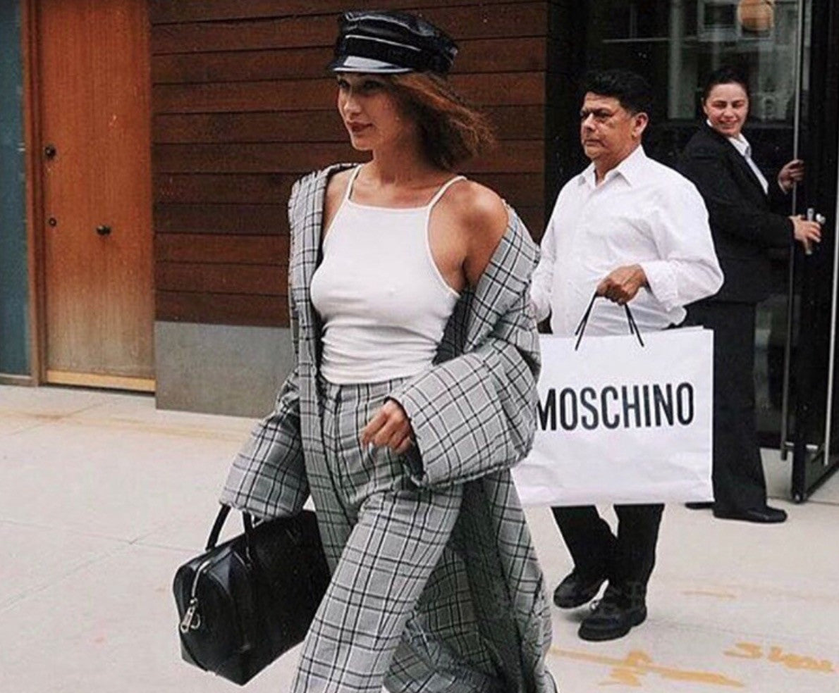 Cappello basco in pelle