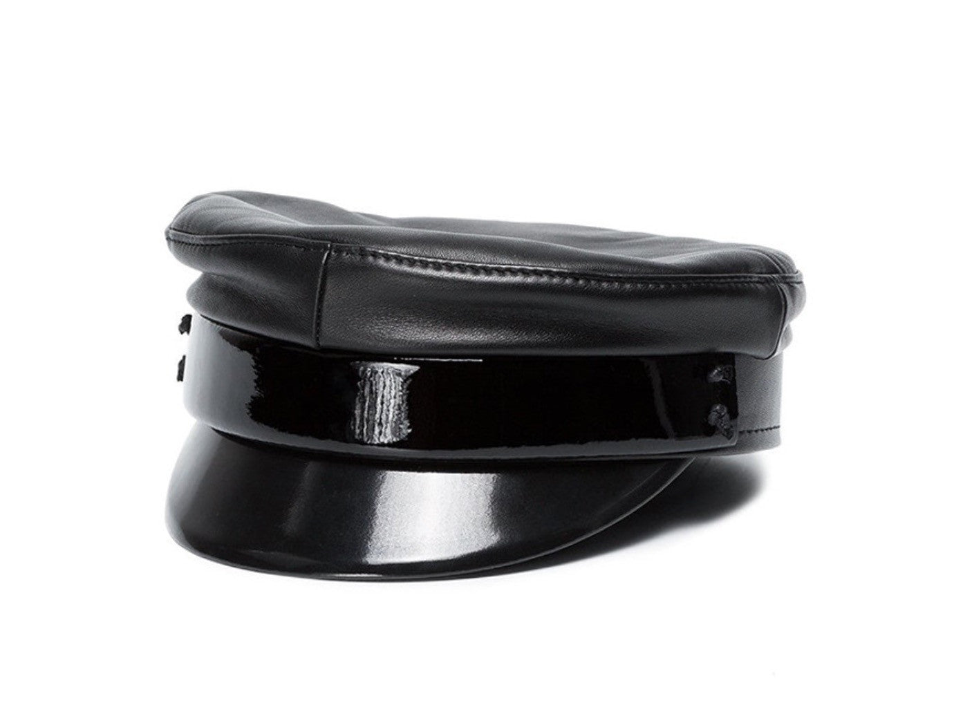 Cappello basco in pelle