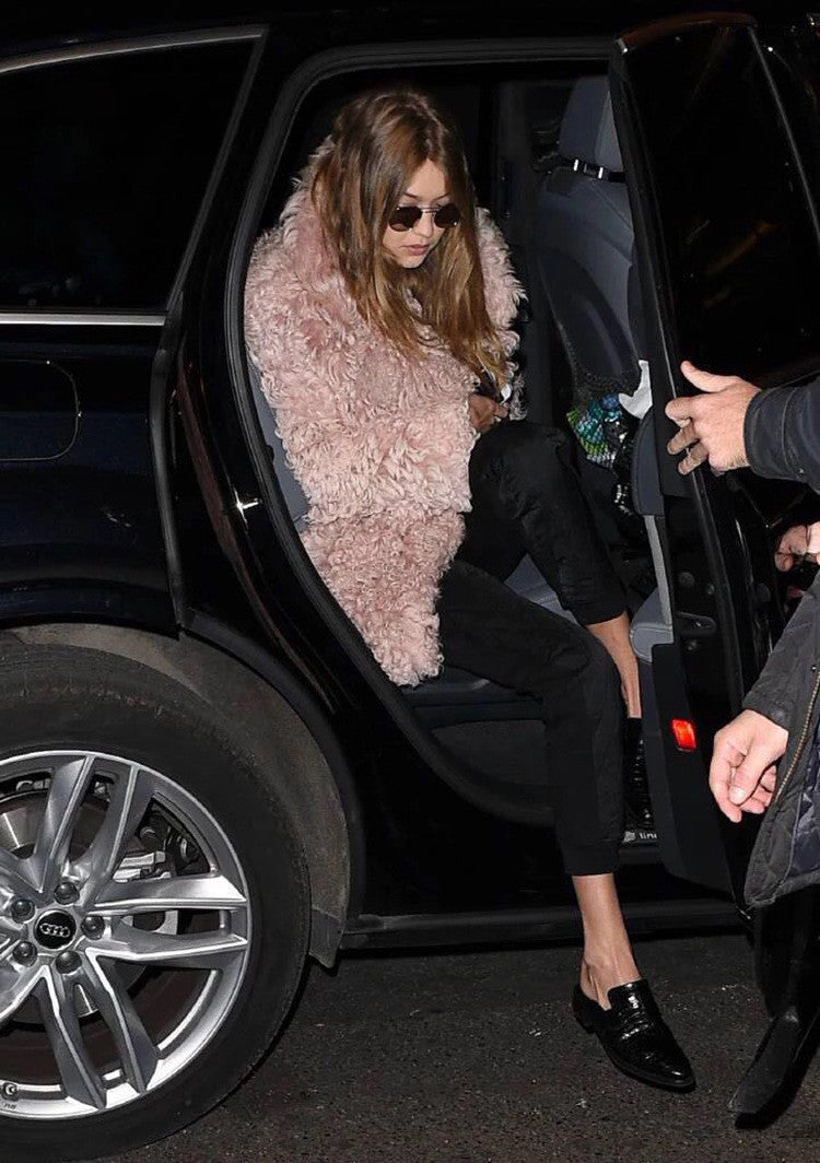 Maxi cappotto in lana curly