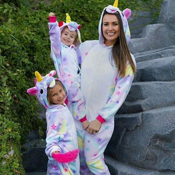 Pigiamone unicorn rainbow