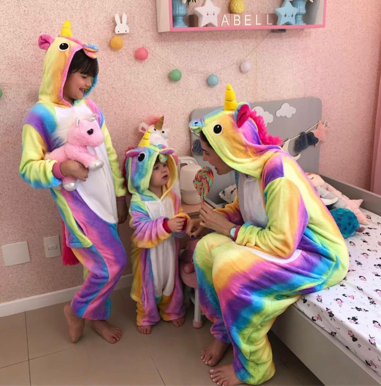 Pigiamino unicorn rainbow