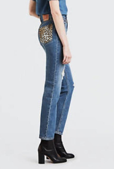 Levis 501 animalier pocket