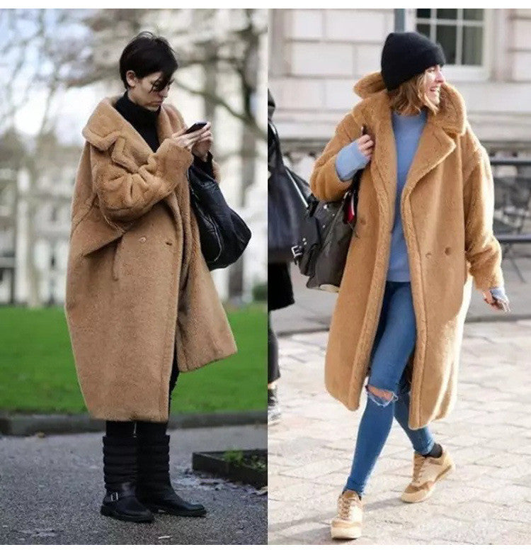 Maxi cappotto peluches