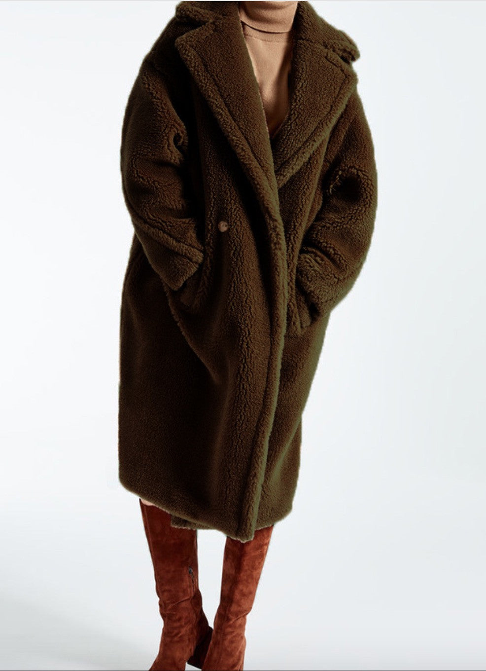 Maxi cappotto peluches