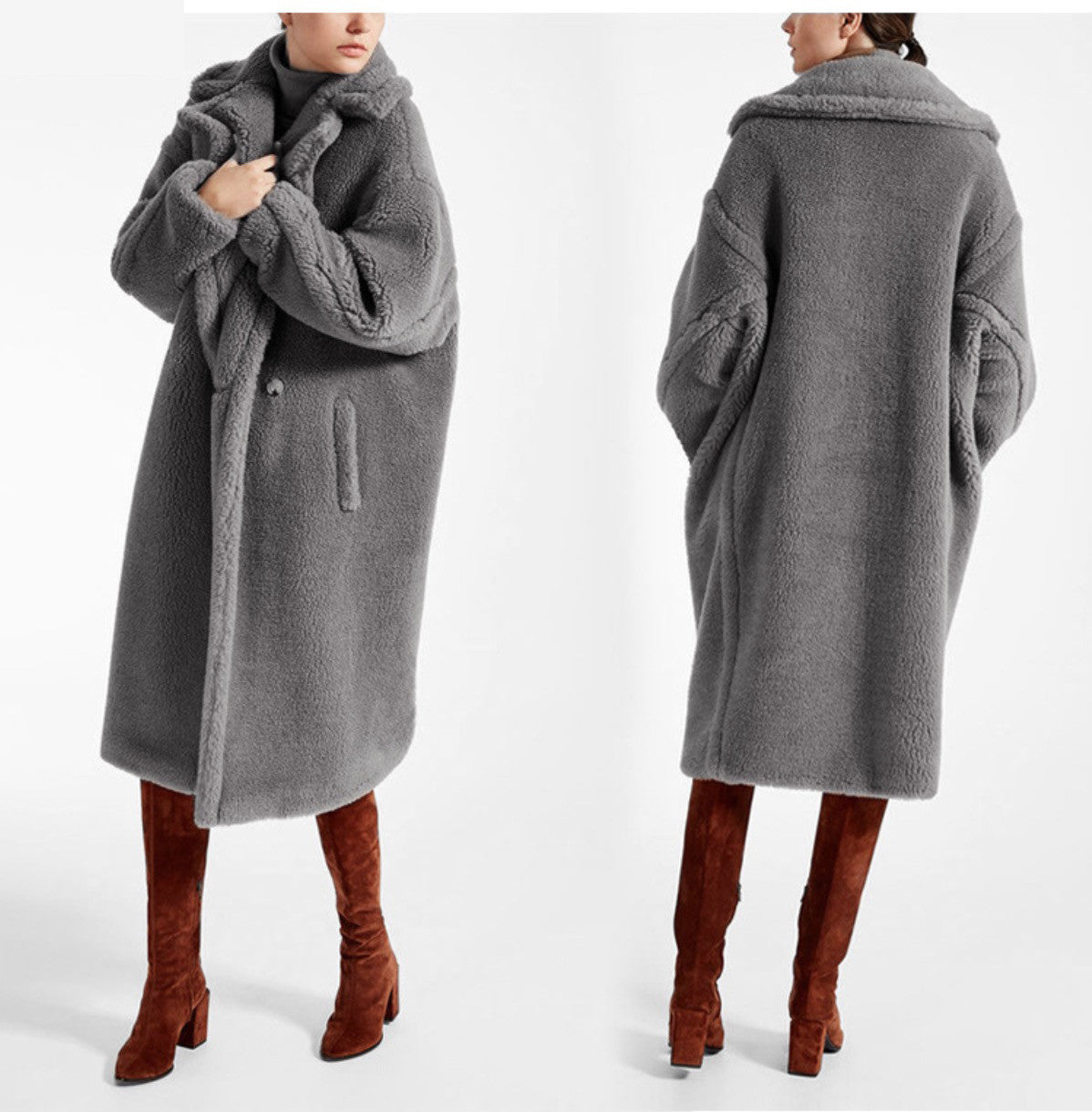 Maxi cappotto peluches