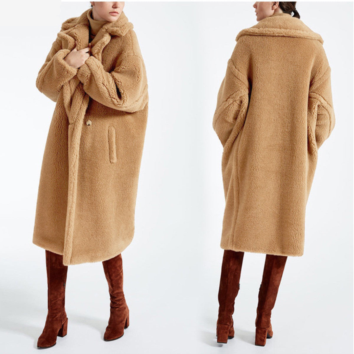 Maxi cappotto peluches