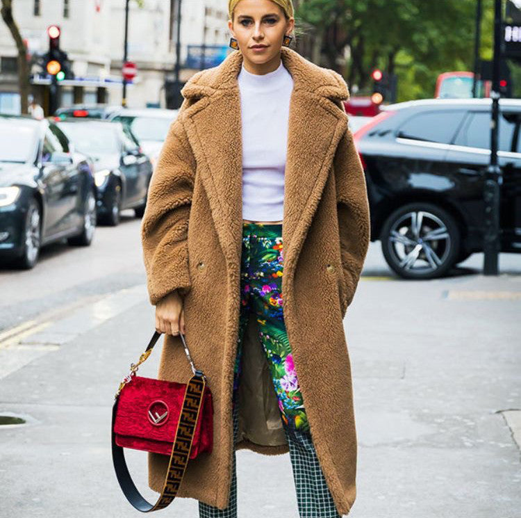 Maxi cappotto peluches