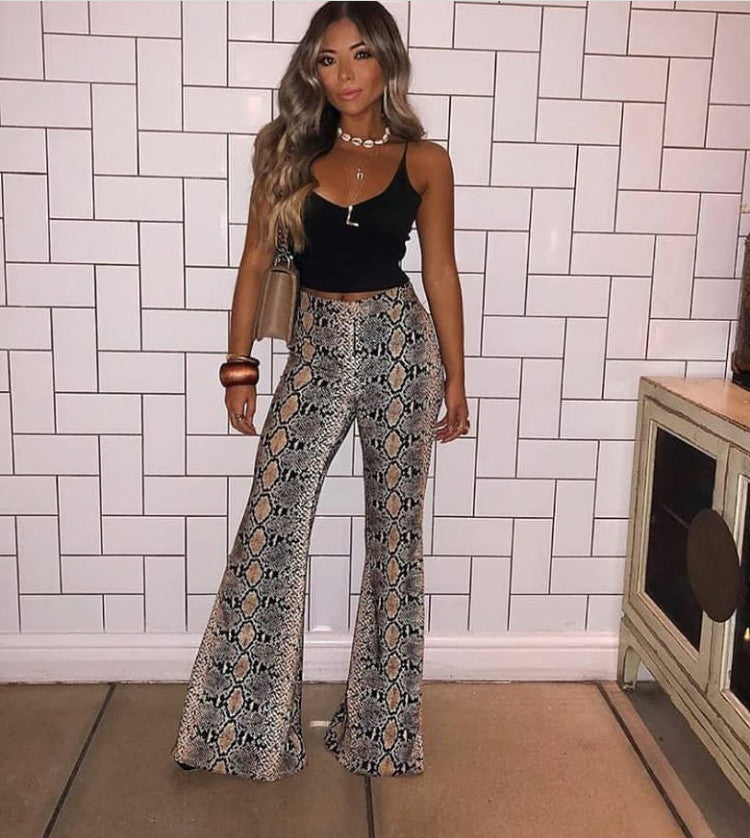 Pantalone a zampa pyton